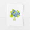 Blue Hydrangeas in a Vase Greeting Card