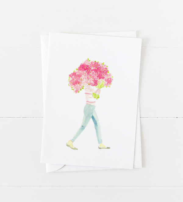 Bundles of Peonies Greeting Card