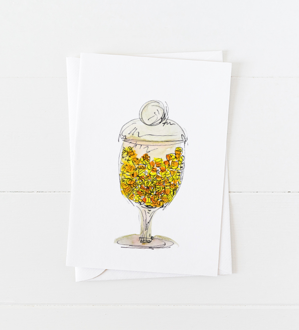 Candy Corn Greeting Card
