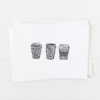 Coffee Cup Doodles Greeting Card