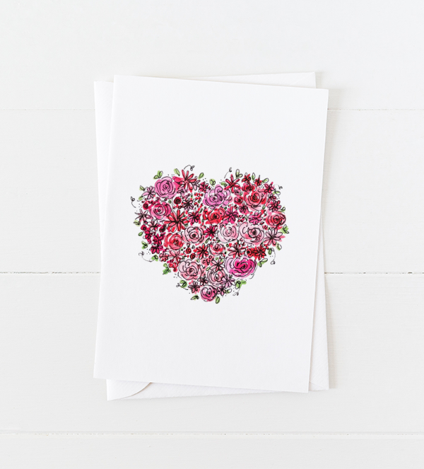Heart Doodle Greeting Card