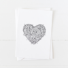 Just Ink Heart Doodle Greeting Card