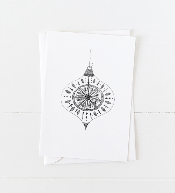 Just Ink Vintage Ornament Greeting Card