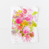Vibrant Pink Floral Greeting Card