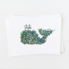Preppy Blue Whale Greeting Card
