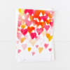 Watercolor Hearts Greeting Card - A Little Hello Co.