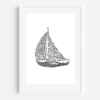 Just Ink Sailboat - A Little Hello Co.