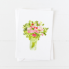 Pink Flower Vase Notecards