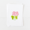 Pink Hydrangea Vase Notecards