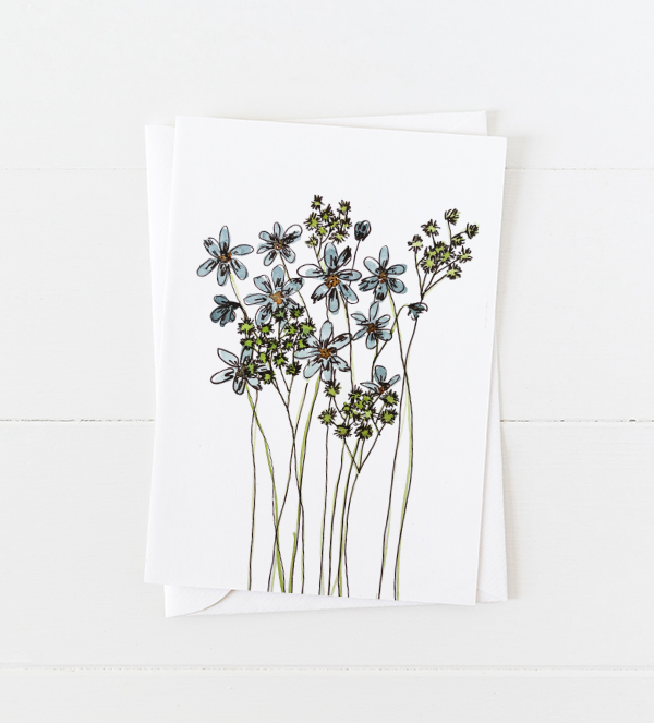 Blue Cornflowers Notecards