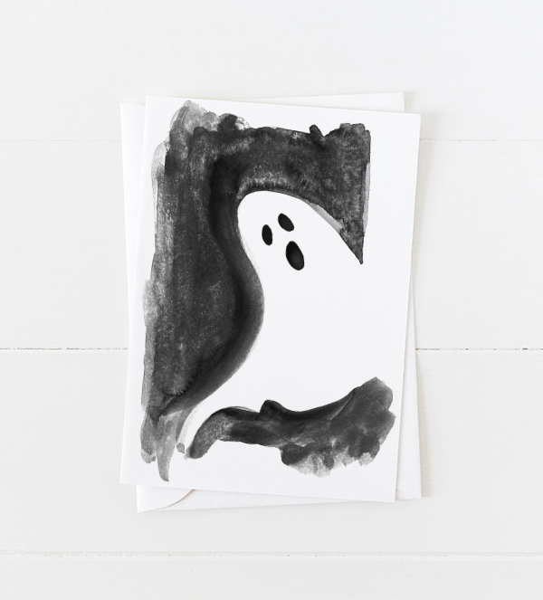 Spooky Ghost Greeting Card