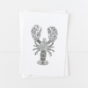 Lobster Doodle Greeting Card