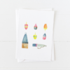 Weathered Buoys Greeting Card