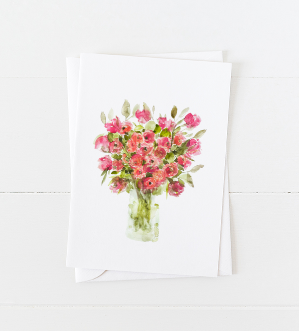Fall Flowers Watercolor