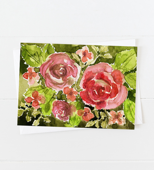 Dark Roses Notecards