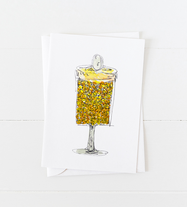 Candy Corn Greeting Card