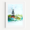 Lighthouse Watercolor Print