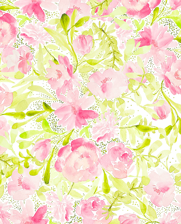 Pink and Green Floral from A Little Hello Co.