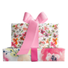 Pink Wildflower Doodles and Floral Berries Double-Sided Gift Wrap Sheets