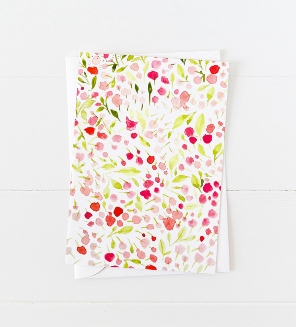 Pink Buds Greeting Card