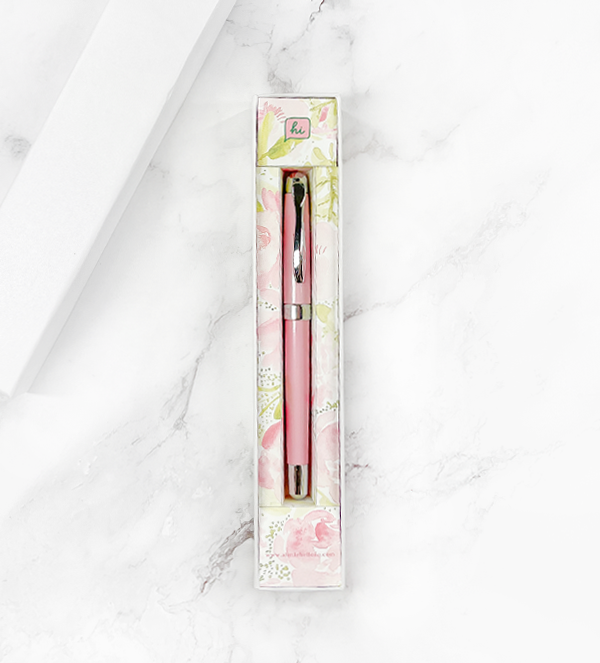 Pink Luxe Rollerball Pen