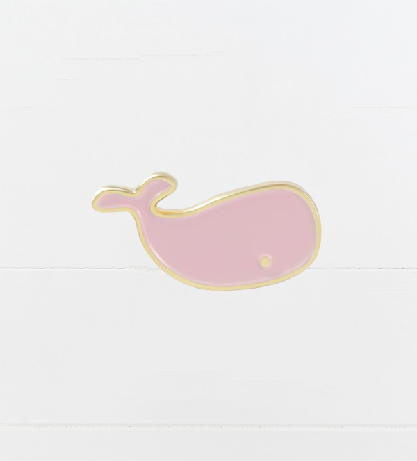 Preppy Pink Whale Pin from A Little Hello Co.