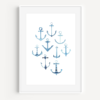 Blue Anchors Print from A Little Hello Co.
