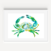 Blue Crab Watercolor Print from A Little Hello Co.