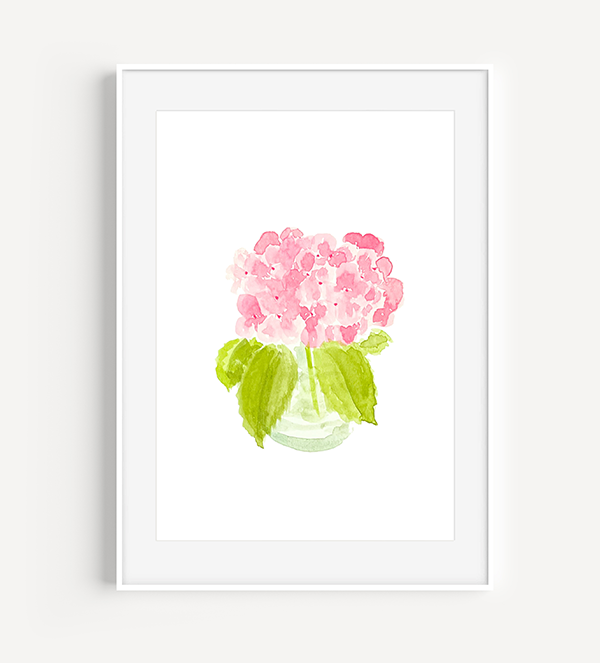 Pink Hydrangea Vase from A Little Hello Co