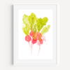 Garden Radishes Watercolor Print from A Little Hello Co.