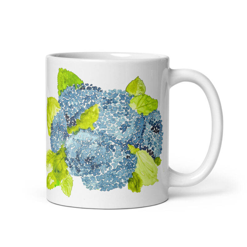 Blue Hydrangeas Coffee Mug A Little Hello Co.