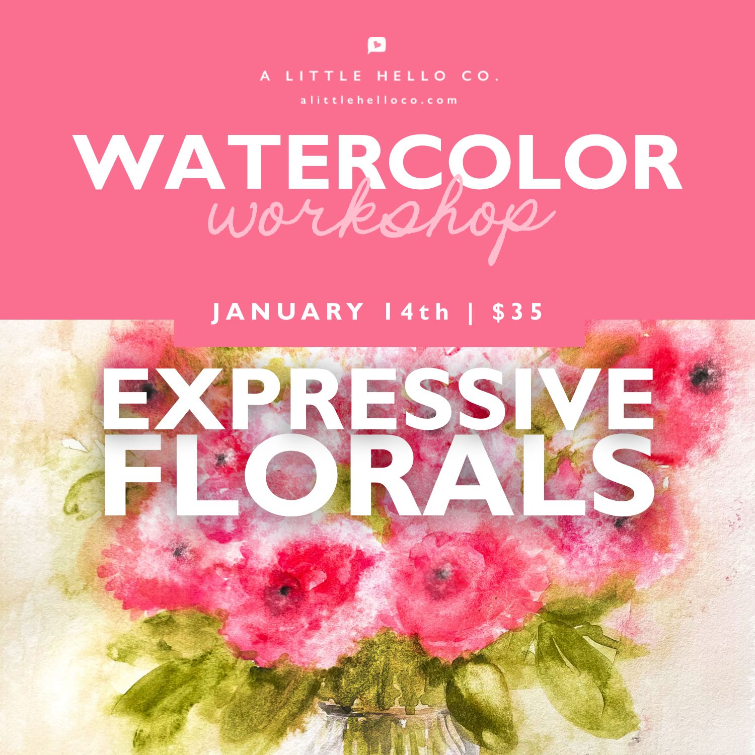 Watercolor Workshop: Expressive Florals