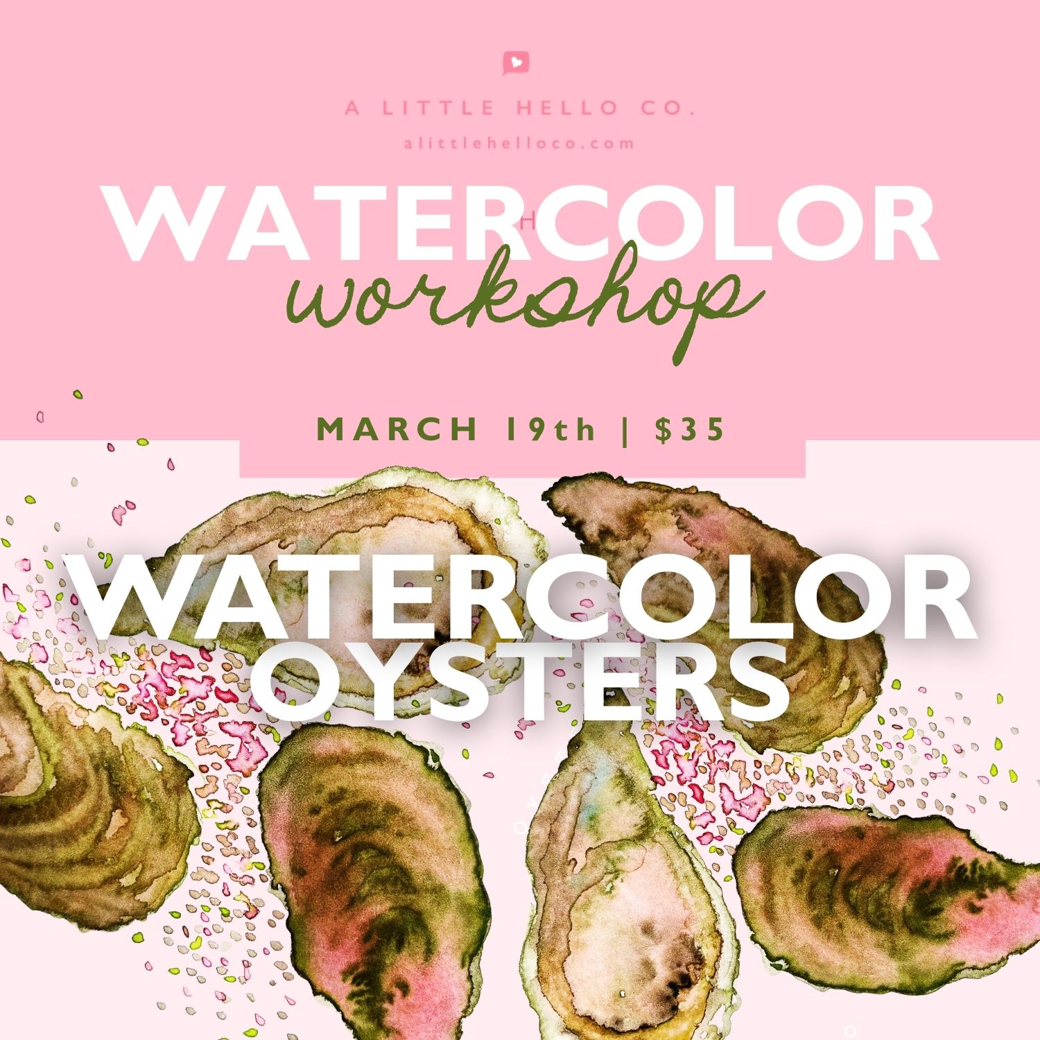 Watercolor Workshop: Watercolor Oysters