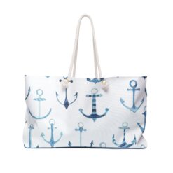 Large Tote - Blue Anchors