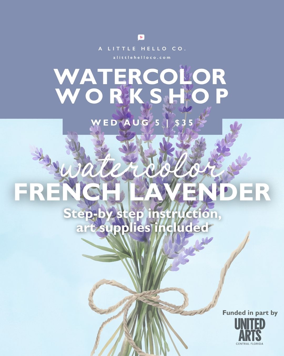 Watercolor Workshop: French Lavender
