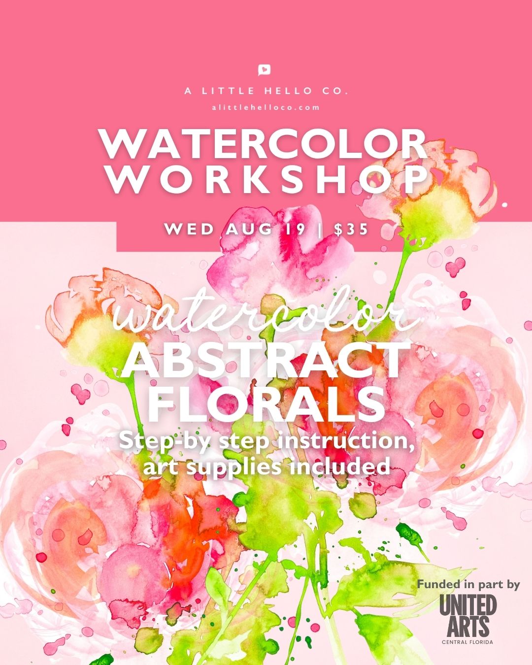 Watercolor Workshop: Abstract Florals