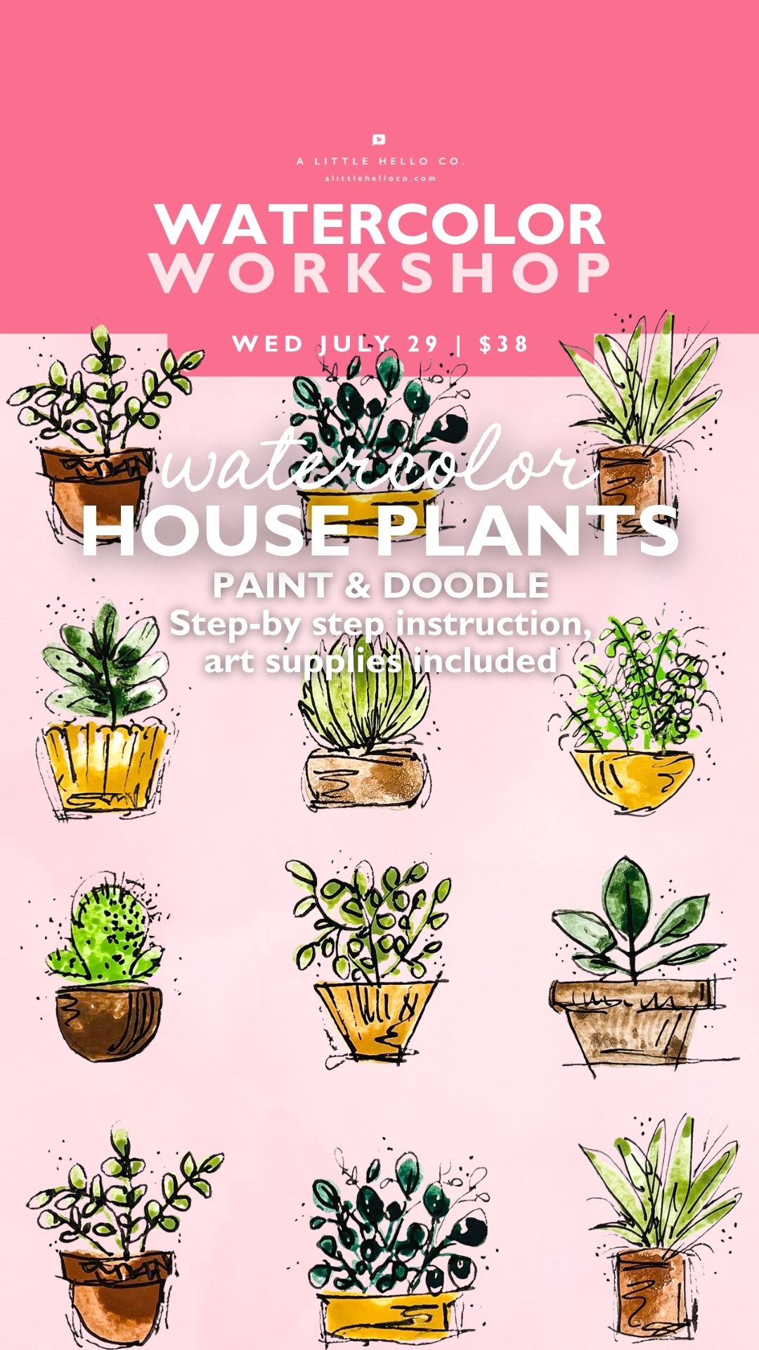 Paint & Doodle House Plants