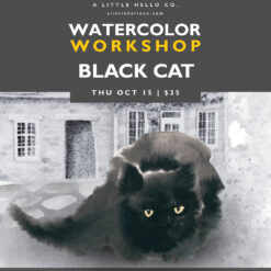 Watercolor Workshop: Black Cat