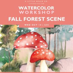 Watercolor Workshop: Fall Forest Scene