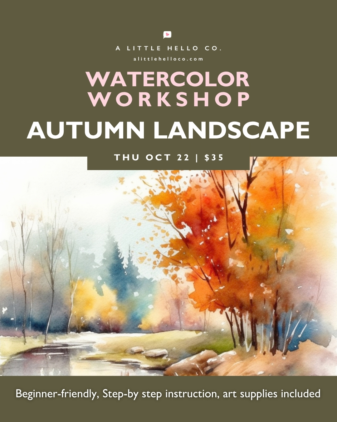 Watercolor Workshop: Autumn Landscape