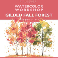 Watercolor Workshop: Gilded Fall Forest